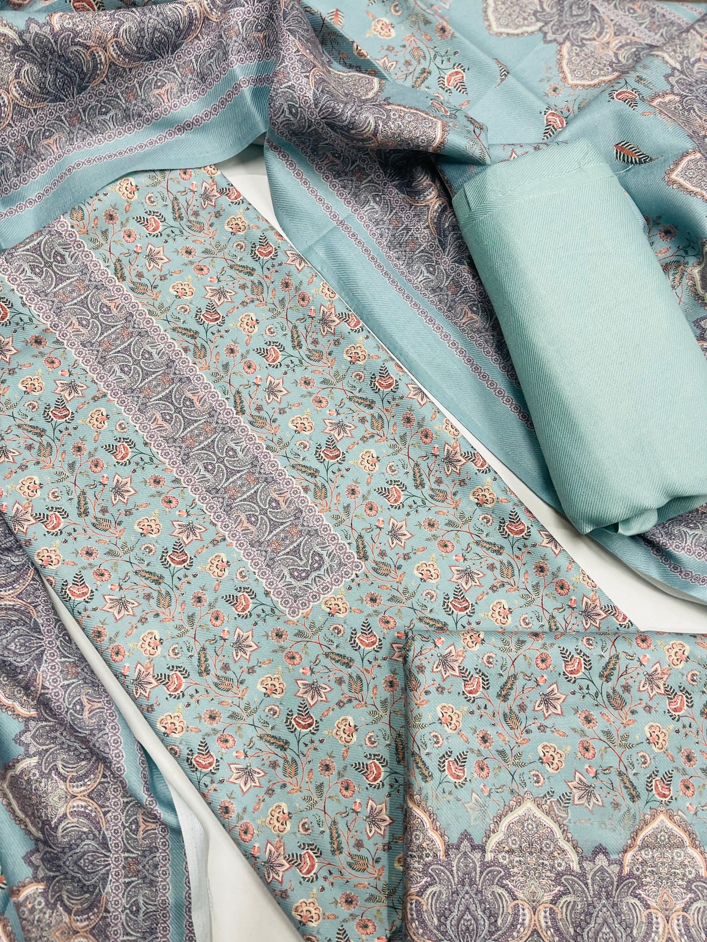 Premium kashmiri  Pashmina kani print Suit
