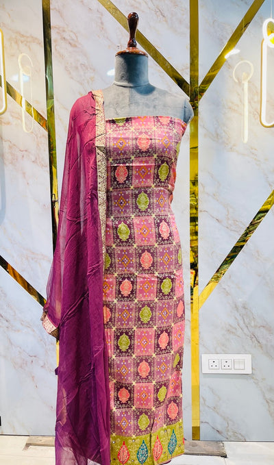 Premium jaipuri silk suit