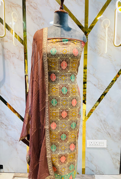 Premium jaipuri silk suit