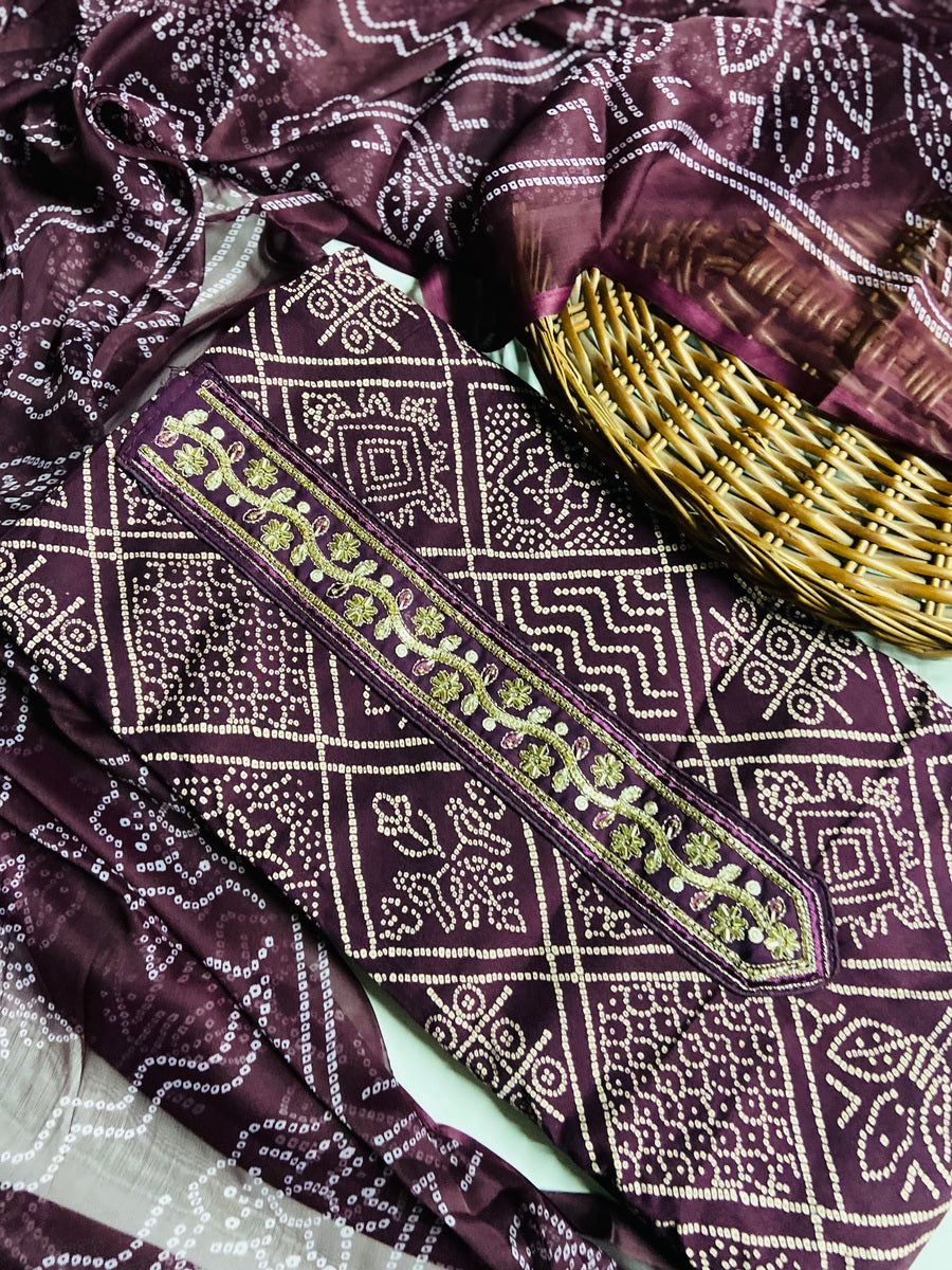 premium jaipuri designer cotton suit