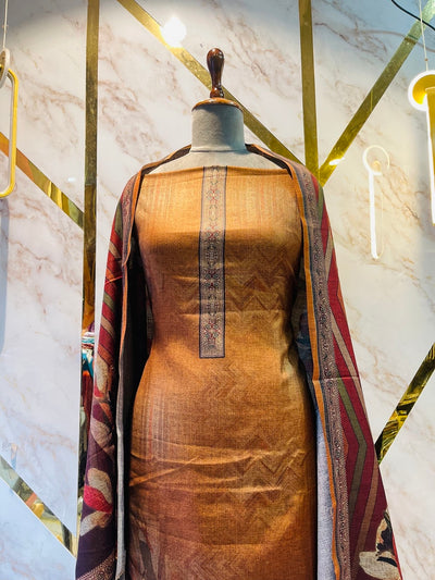 Premium kashmiri  Pashmina kani print Suit