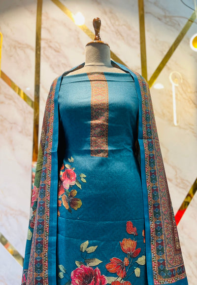 Premium kashmiri  Pashmina kani print Suit