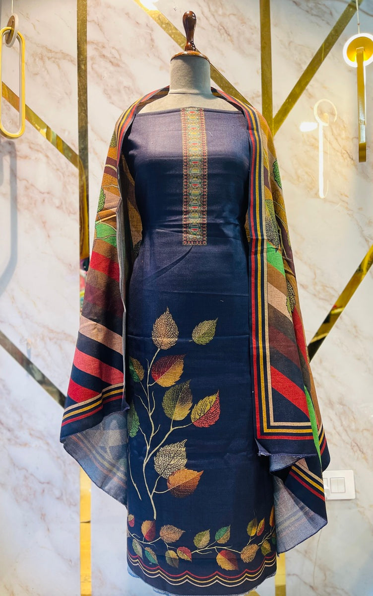 Premium kashmiri  Pashmina kani print Suit