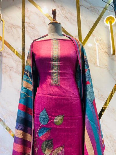 Premium kashmiri  Pashmina kani print Suit