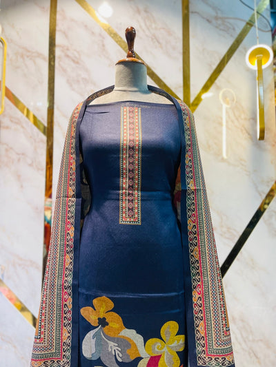 Premium kashmiri  Pashmina kani print Suit