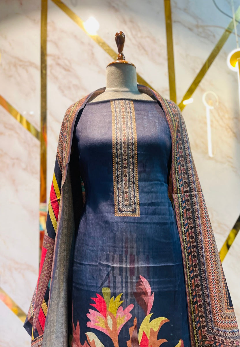 Premium kashmiri  Pashmina kani print Suit