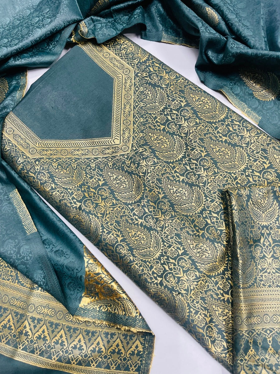 Premium kani Wollen Party Suits (100% Handmade)