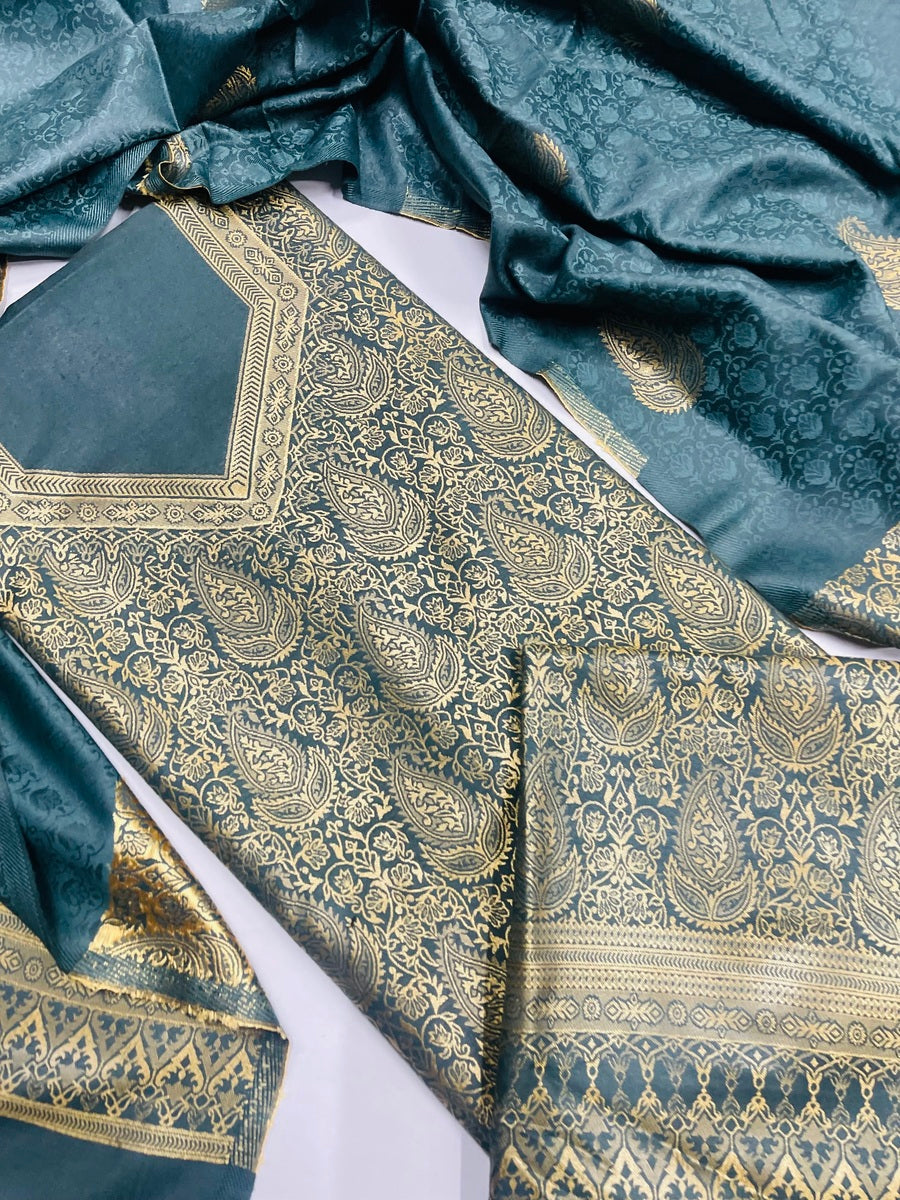 Premium kani Wollen Party Suits (100% Handmade)