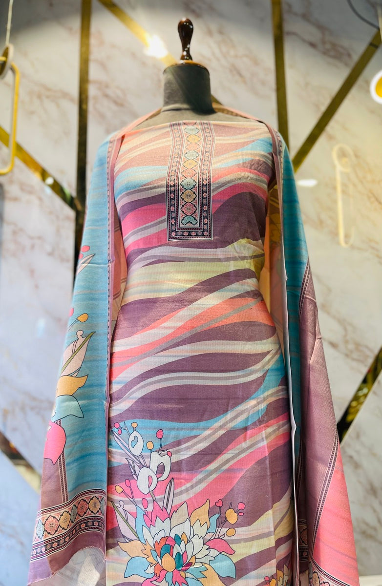 Premium Shimar Pashmina kani print Suit