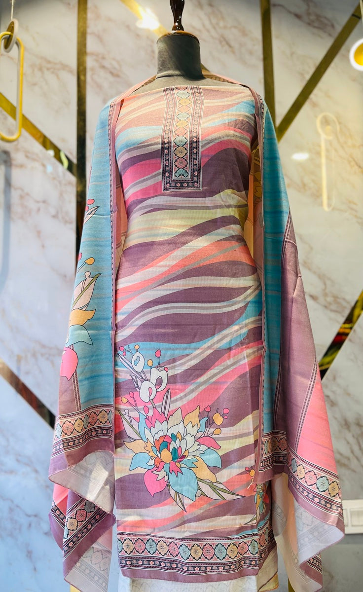 Premium Shimar Pashmina kani print Suit