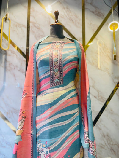 Premium Shimar Pashmina kani print Suit