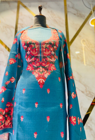 Premium kashmiri  Pashmina kani print Suit