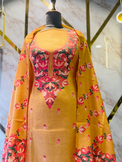 Premium kashmiri  Pashmina kani print Suit