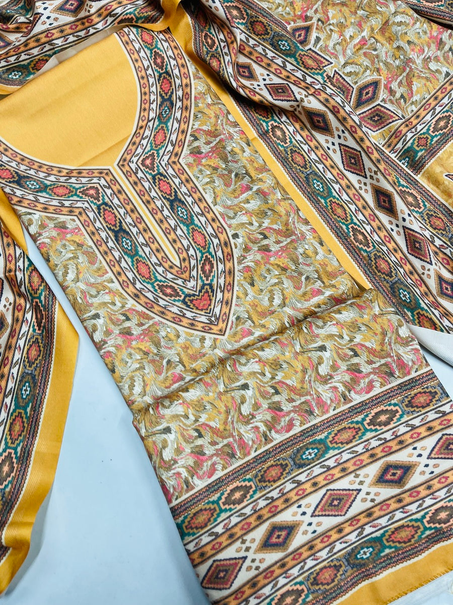 Premium kashmiri  Pashmina kani print Suit