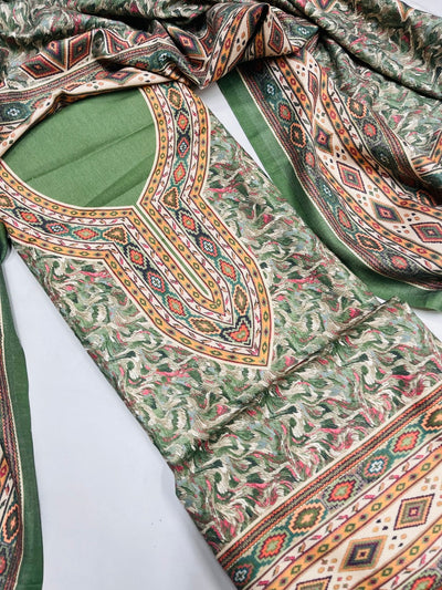 Premium kashmiri  Pashmina kani print Suit