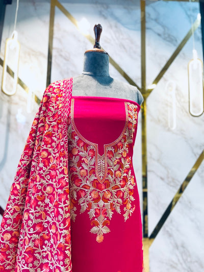 Kashmiri 🥶 winter pure suit (💯%handmade )
