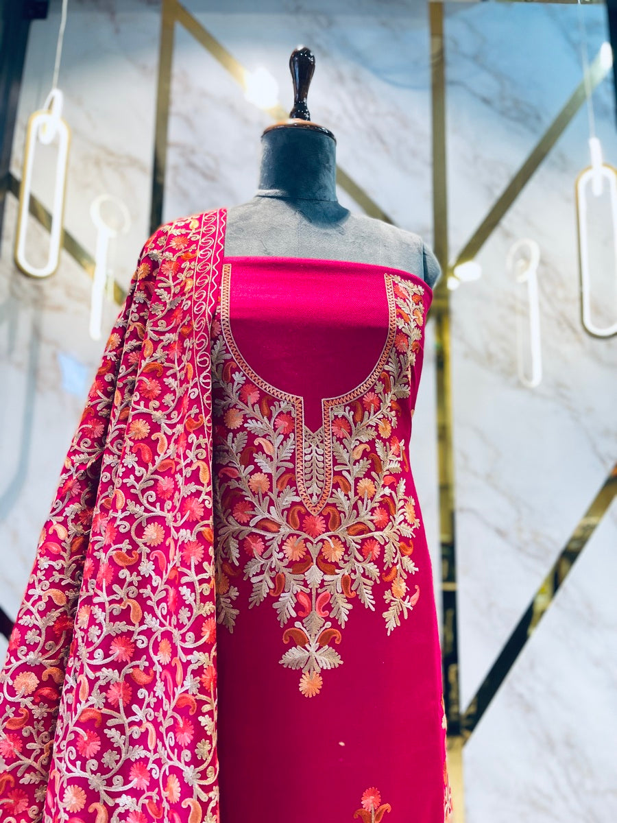 Kashmiri 🥶 winter pure suit (💯%handmade )