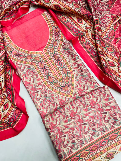 Premium kashmiri  Pashmina kani print Suit