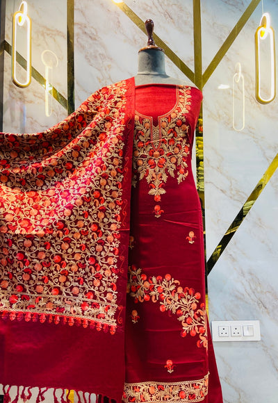 Kashmiri 🥶 winter pure suit (💯%handmade )