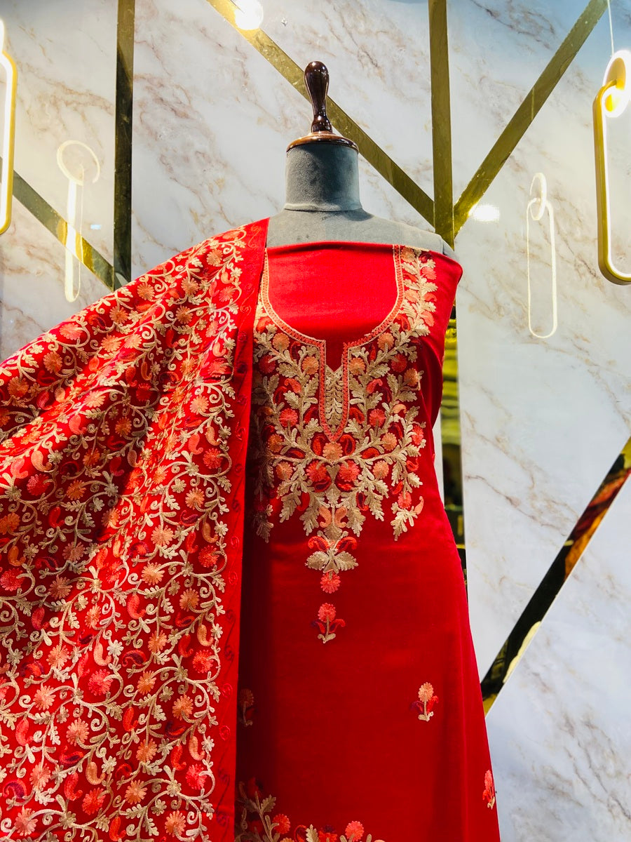 Kashmiri 🥶 winter pure suit (💯%handmade )