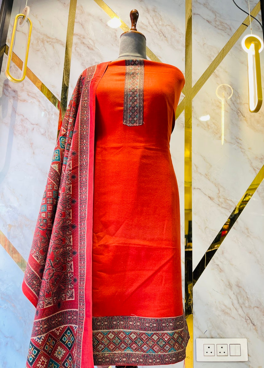 Premium Botique Style Pashmina print Suit