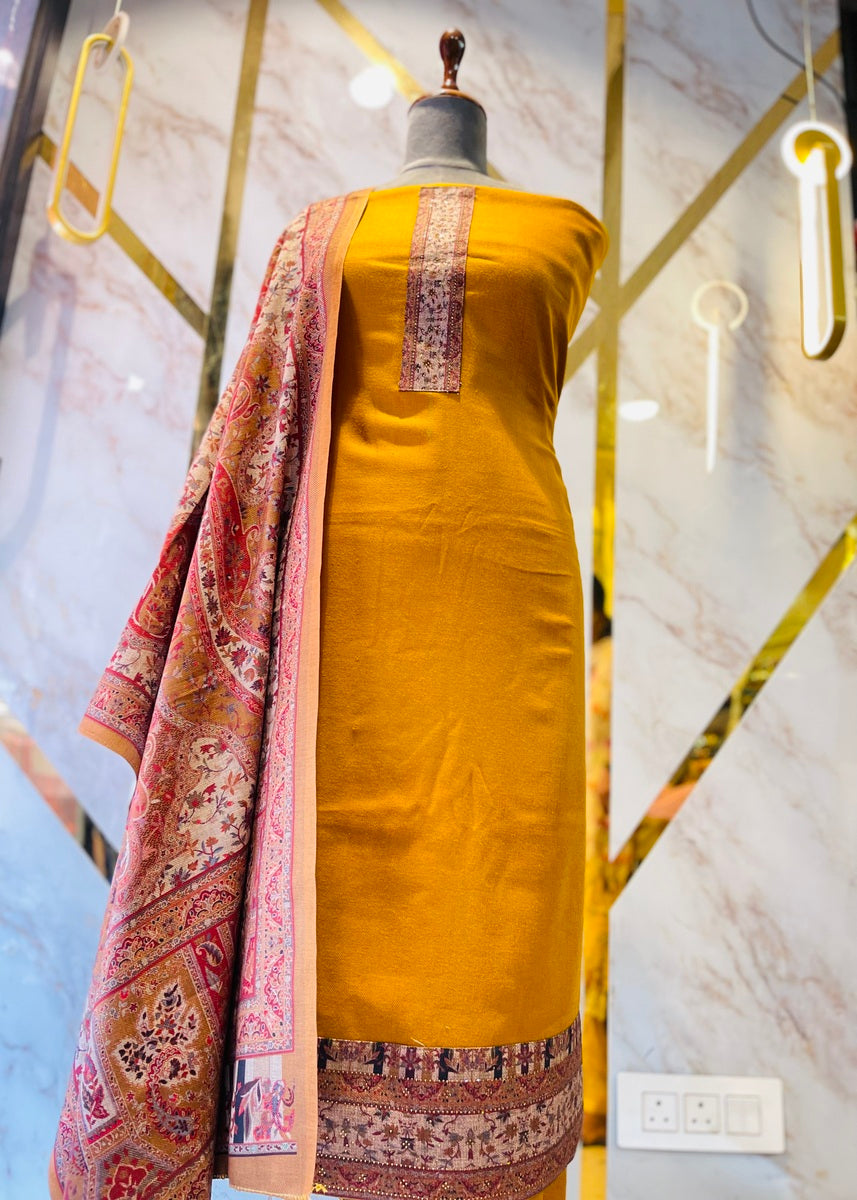 Premium Botique Style Pashmina print Suit