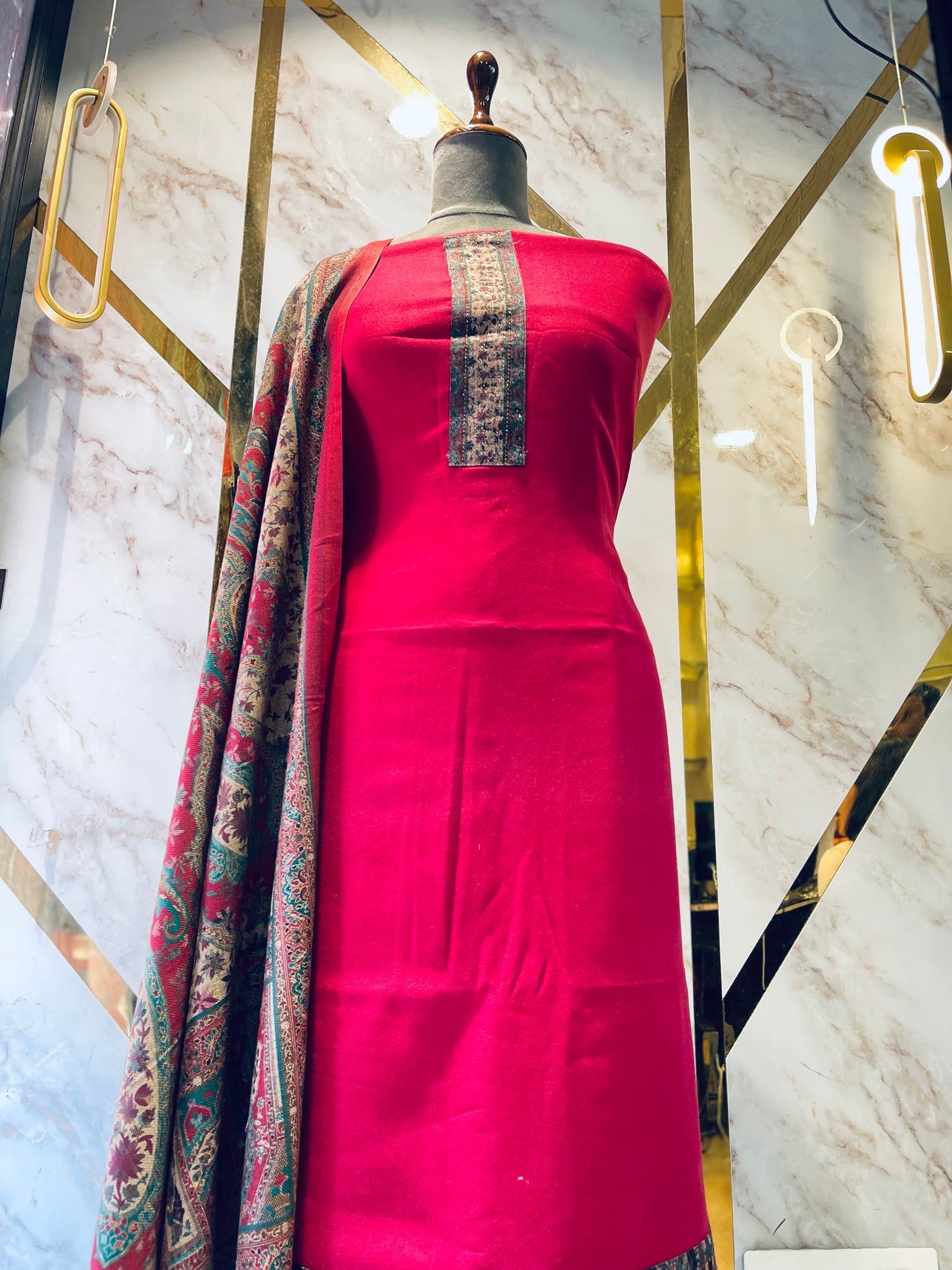 Premium Botique Style Pashmina print Suit