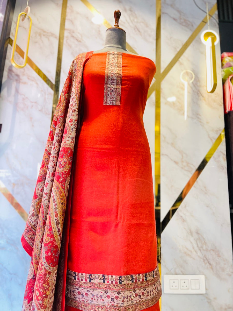 Premium Botique Style Pashmina print Suit
