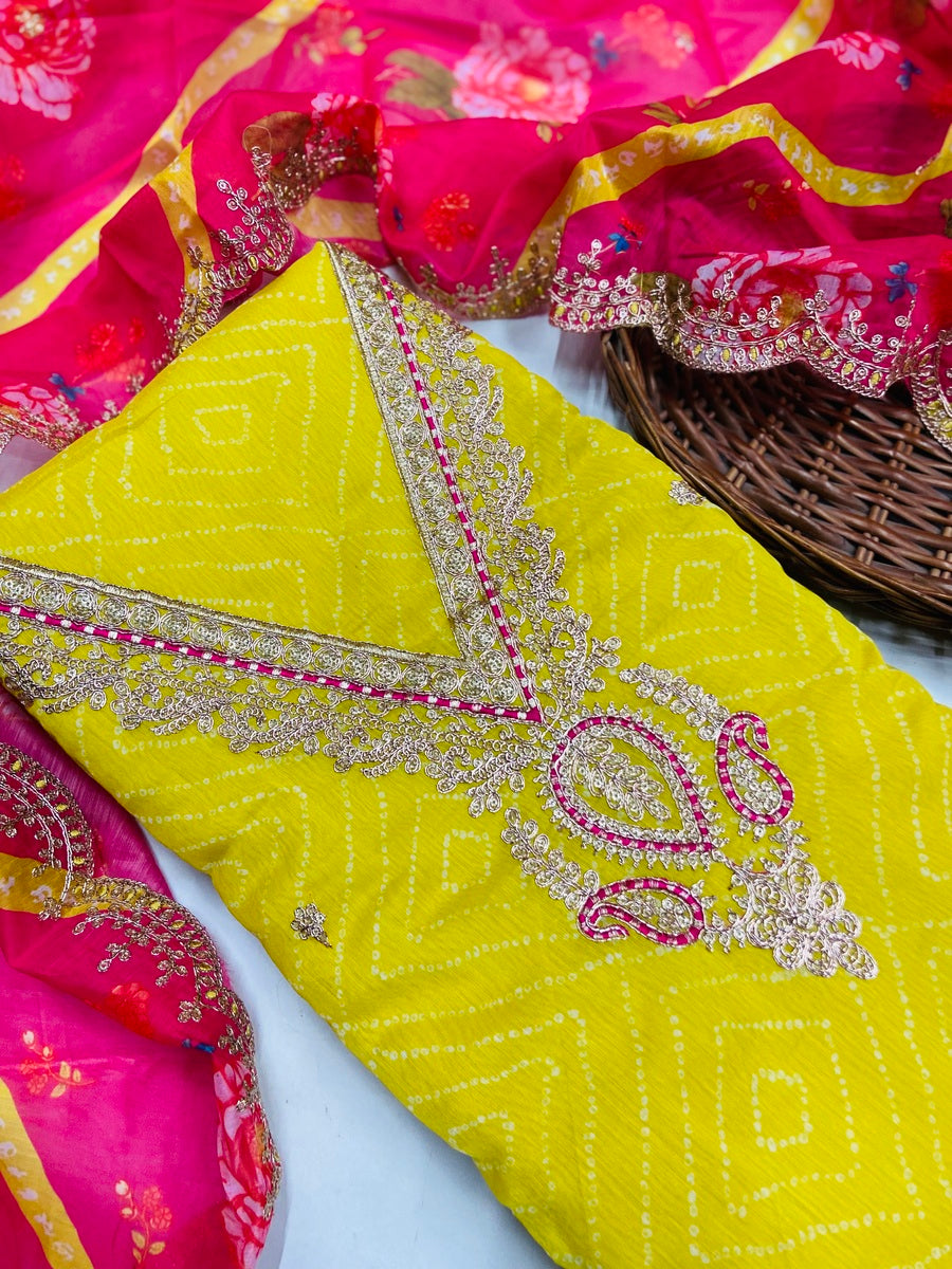 premium Organza  Suit