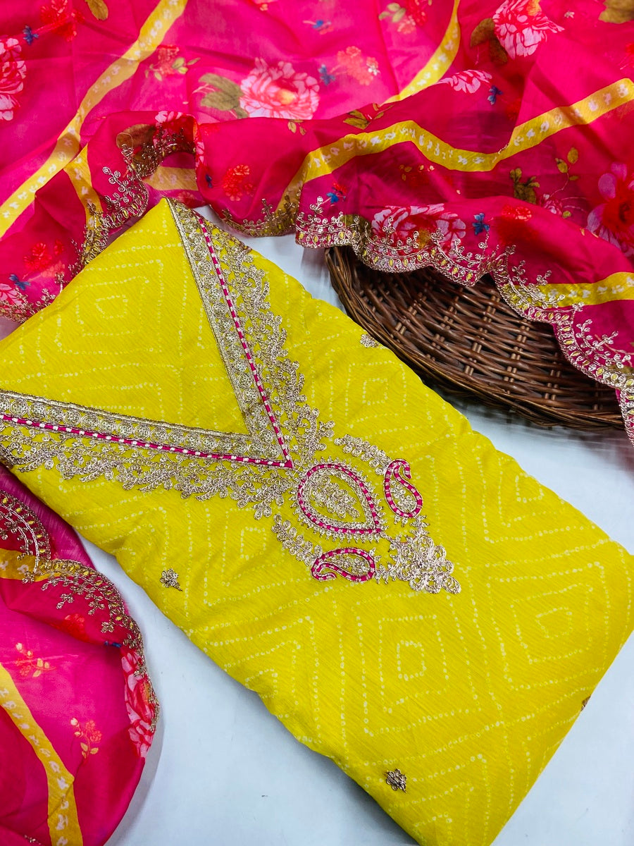 premium Organza  Suit