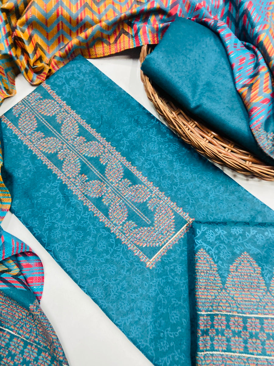 Premium kashmiri  Pashmina kani print Suit