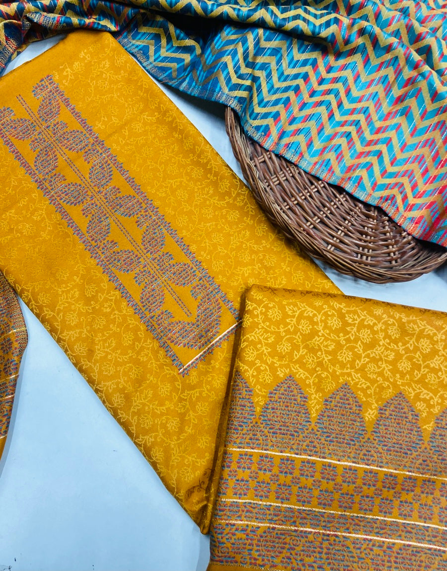 Premium kashmiri  Pashmina kani print Suit