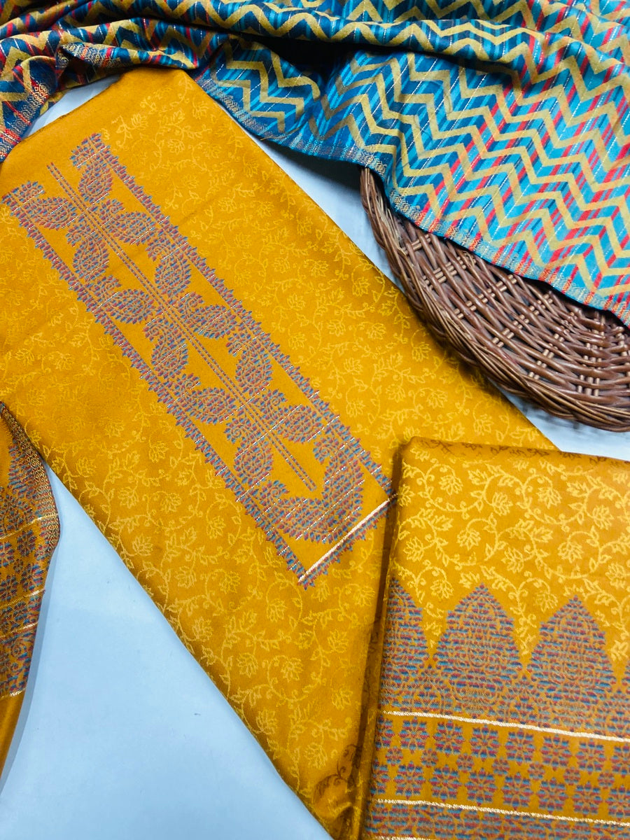 Premium kashmiri  Pashmina kani print Suit