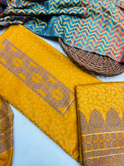 Premium kashmiri  Pashmina kani print Suit