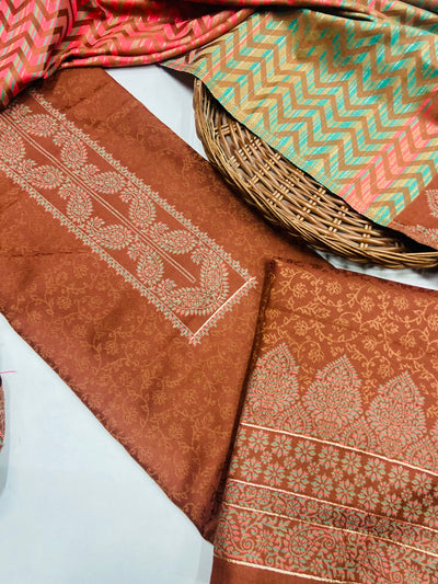 Premium kashmiri  Pashmina kani print Suit