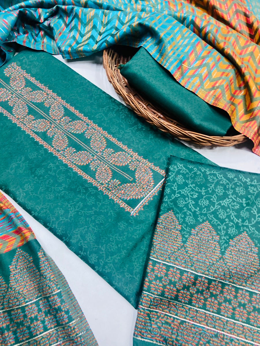 Premium kashmiri  Pashmina kani print Suit