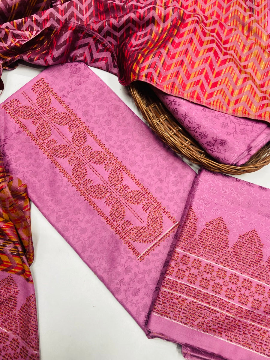 Premium kashmiri  Pashmina kani print Suit