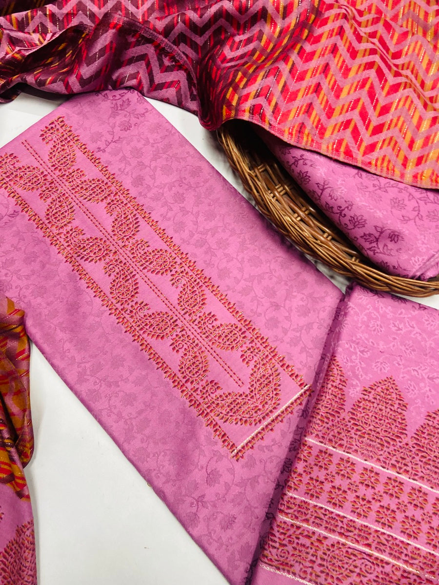 Premium kashmiri  Pashmina kani print Suit