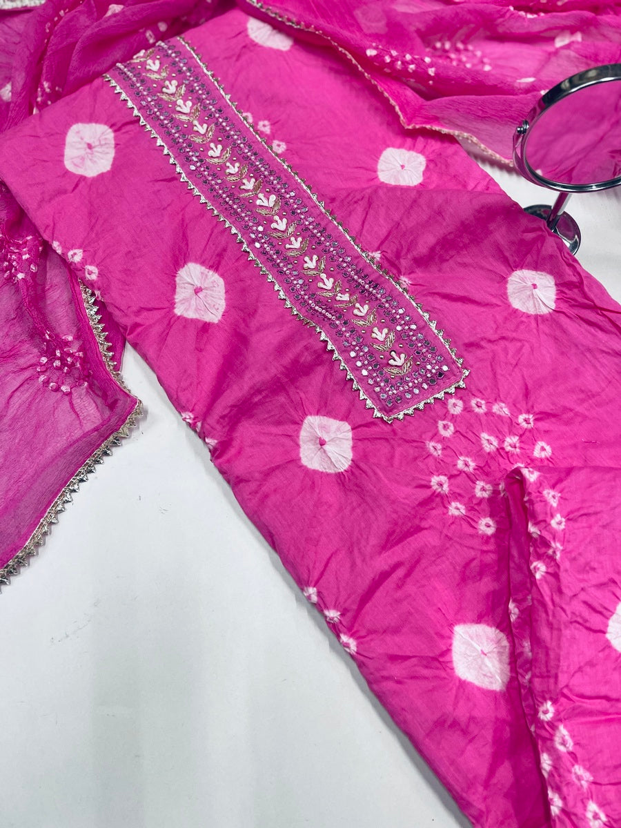 Pure jaipuri cotton suit