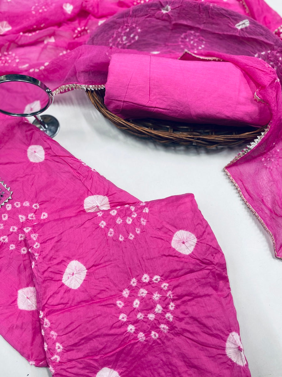 Pure jaipuri cotton suit