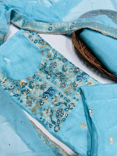 Premium maslin dola silk part 🎉suit