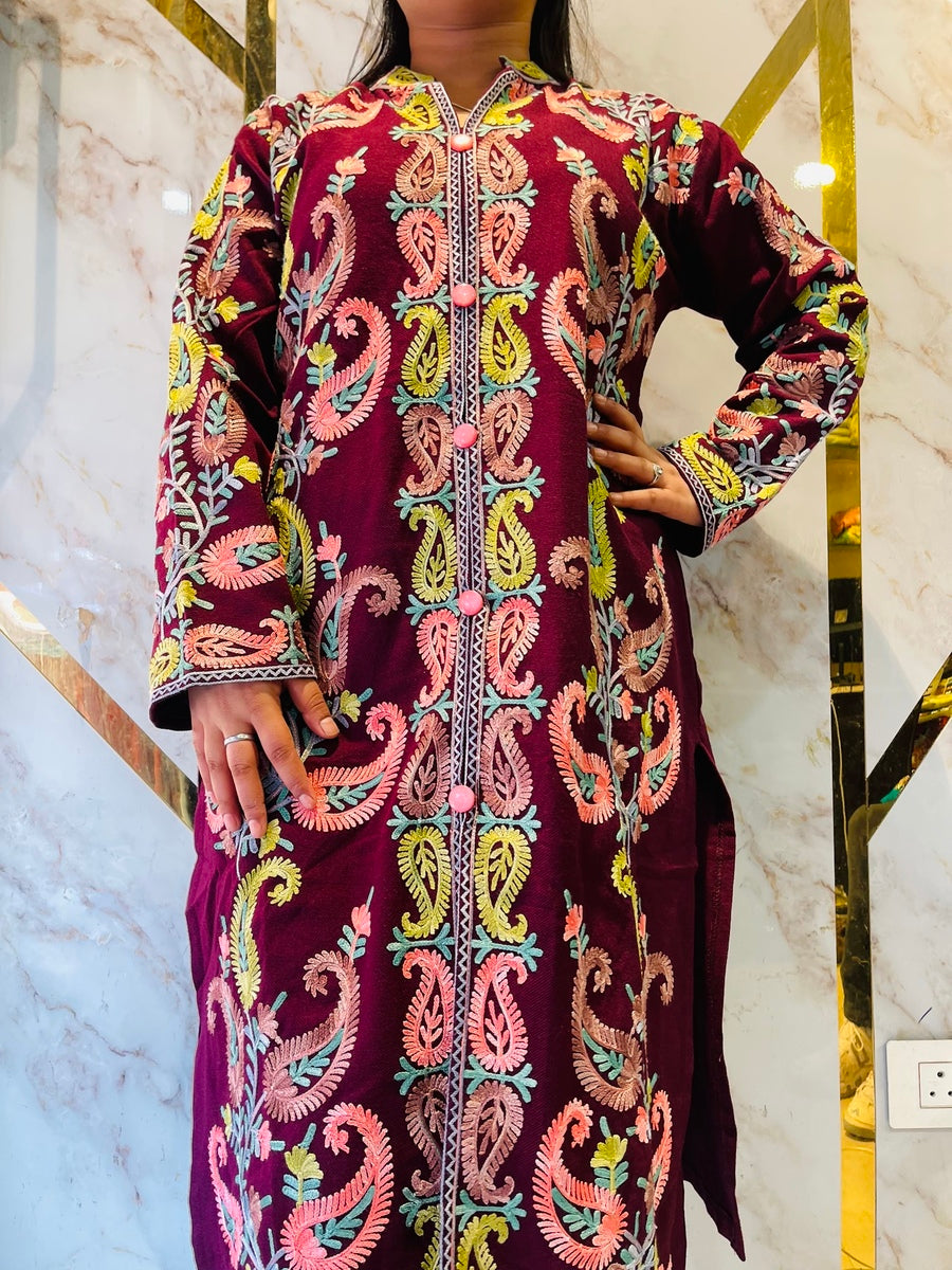 Beautiful Full Length Kashmiri winter 🥶 Ready made suit