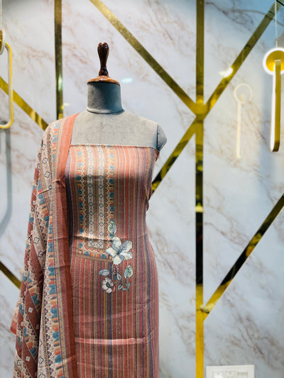 Premium Shimar Pashmina kani print Suit