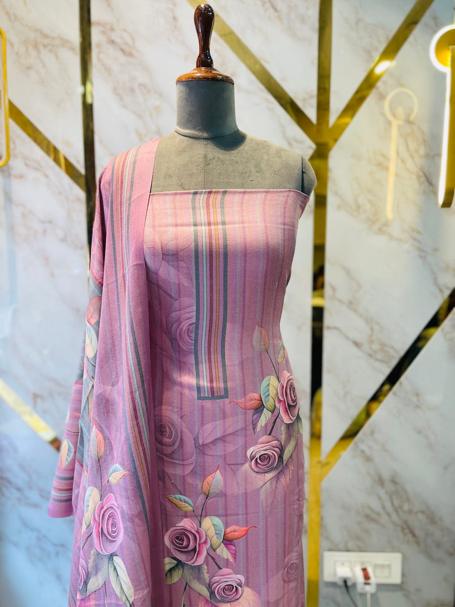 Premium Shimar Pashmina kani print Suit