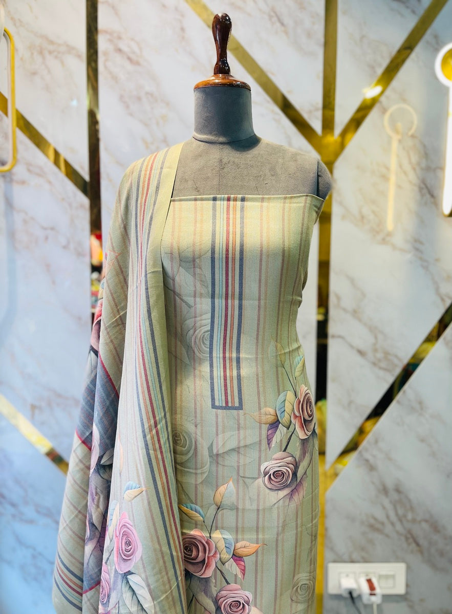 Premium Shimar Pashmina kani print Suit