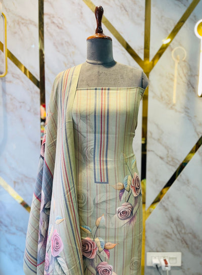 Premium Shimar Pashmina kani print Suit