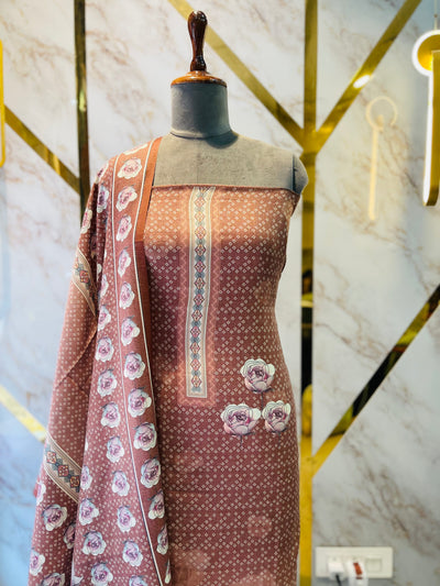 Premium Shimar Pashmina kani print Suit