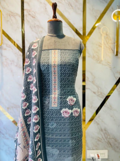 Premium Shimar Pashmina kani print Suit