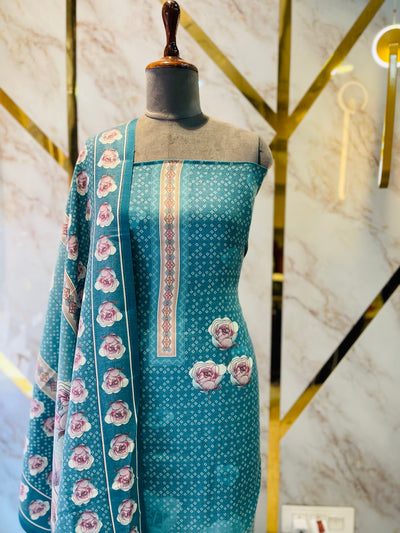 Premium Shimar Pashmina kani print Suit