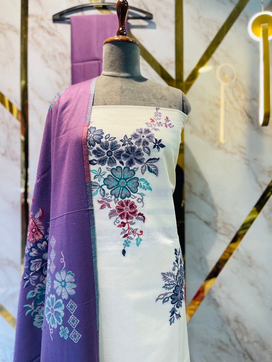 Premium kani Wollen Party Suits (100% Handmade)